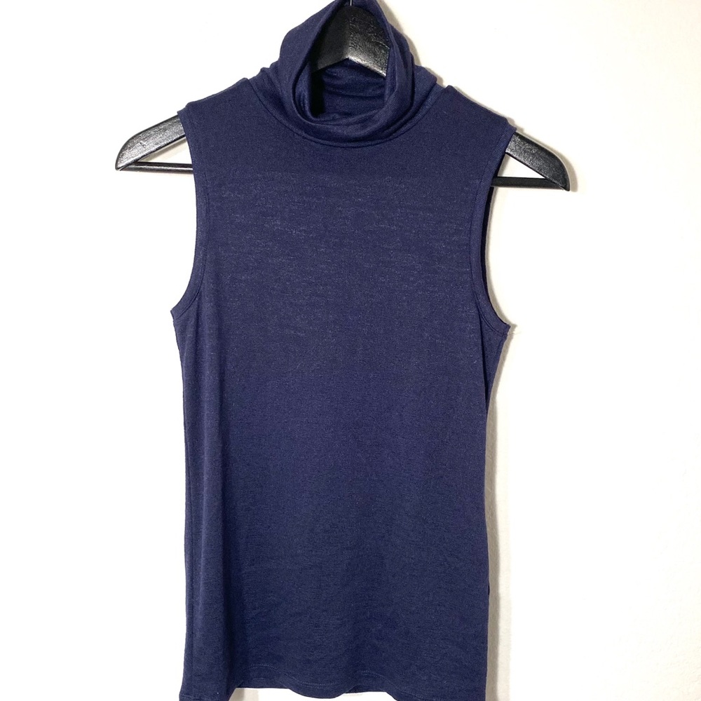 Banana Republic Blue Cowl Neck top. XS